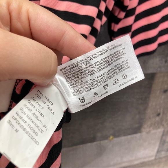 Ella Moss Khloe Striped Tie Knot Knit Tee - Picture 10 of 10